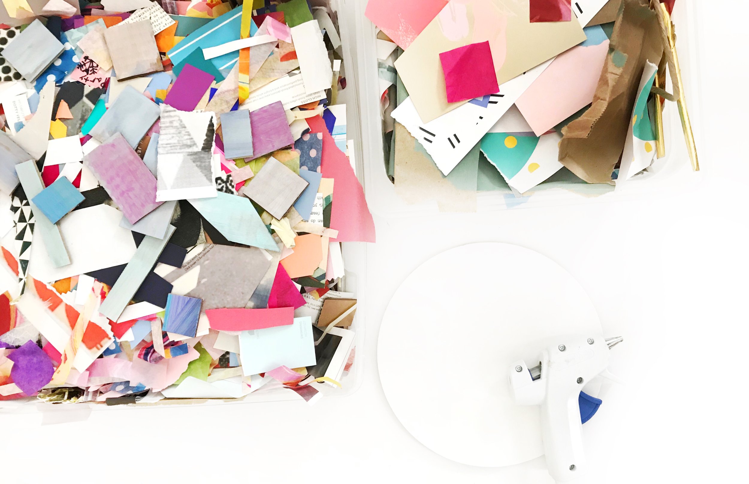 Collage Ideas - Scrap Paper Wall Hanging — ART CAMP